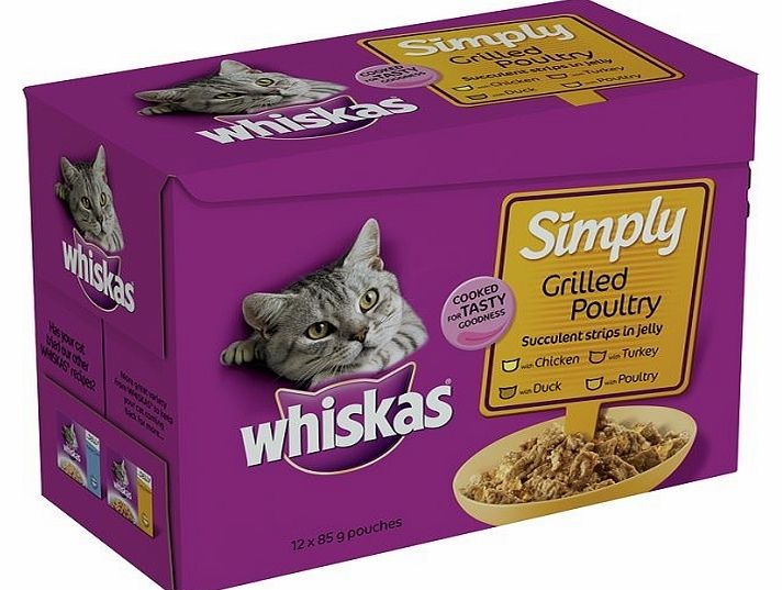 Whiskas Simply Grilled Poultry Cat Food
