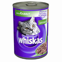 whiskas Supermeat Rabbit 390g Pack of 12