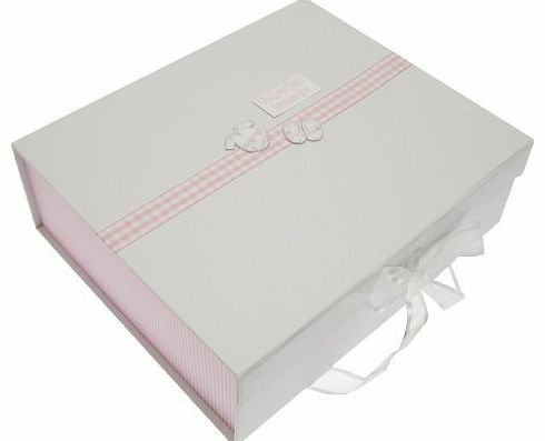 WHITE COTTON CARDS  New Clothes Baby Girl A4 Keepsake Box