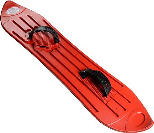 White Out Red Plastic Snowboard Fun Snow Winter Sport Sledge Boarding Adult/Children 8 