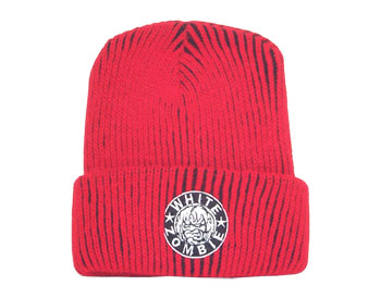 White Zombie Double Knit Beanie Hat