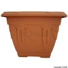 Whitefurze Venetian Terracotta Square Planter 30cm