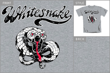 Whitesnake (Vintage Snake) T-Shirt cid_6955TSCP