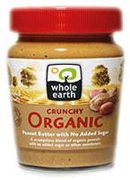 Whole Earth Crunchy Organic Peanut Butter 227g