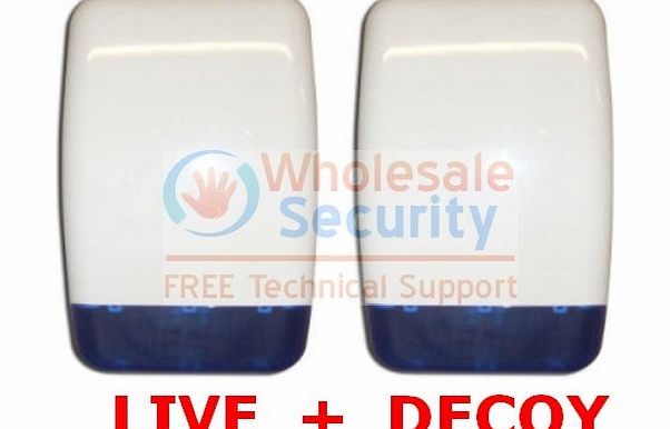 Wholesale Security Intruder Burglar Alarm Live Bell Box Siren and Decoy Dummy Bell Box Set for Wired Systems