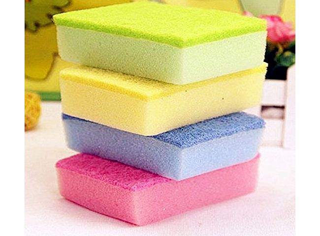 wholesaleintheworld 5PCS Sponge Home Bar Kitchen Cleaning Products Sweet Color Dish Towel Tools NEW