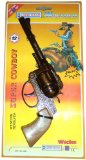 Wicke Lone Star - 25cm Metal Western Revolver - Super Cowboy 12 shot cap gun PLUS 8 reels (1 card - 96 shots) of 12 shot caps