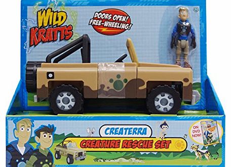 Wicked Cool Toys Wild Kratts Createrra Creature Rescue Vehicle W/Martin Action Figure