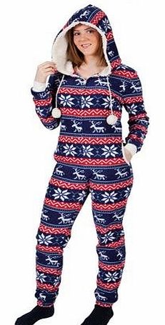 Wicked Crimbo One Piece (Red/Blue) - Adult Costume Lady : X LARGE