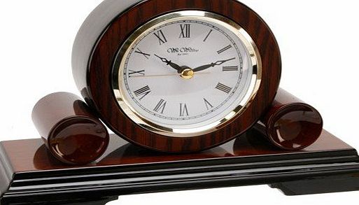 Widdop Bingham Wm.Widdop Wooden Mantel Clock Scroll Design