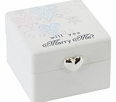 Love & Cherish Engagement Ring Box ``will you Marry Me?``