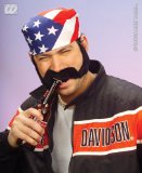 BIKERS SIDEBURNS and MOUSTACHE - FANCY DRESS ACCESSORIES
