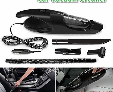 Wietus Car Vacuum Cleaner,Wietus Power:80W,Suction 3KPA, Black12V,5-in-1 Multifunctional Dry Auto Vacuum Cleaner Handheld Vacuum Cleaner,13.2-FT(4M) Cord, 4 Vacuum Mouths to Vacuum the Hair and Wool Fabric