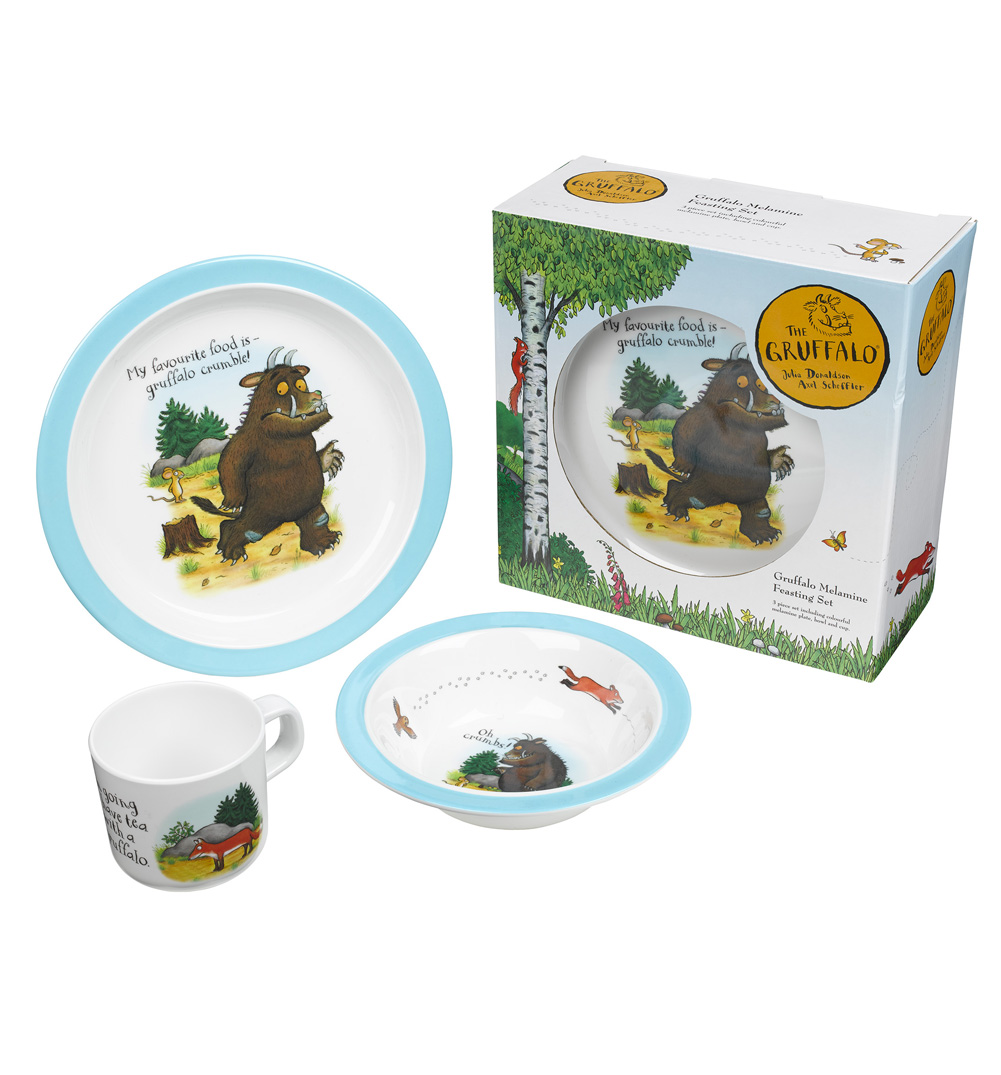 Gruffalo 3 Piece Melamine Feasting Set