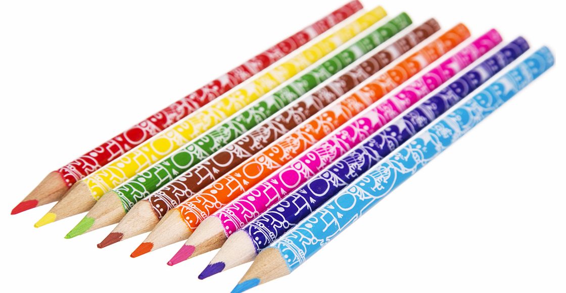 Mr Men And Little Miss Easy-Grip Coloured Pencils