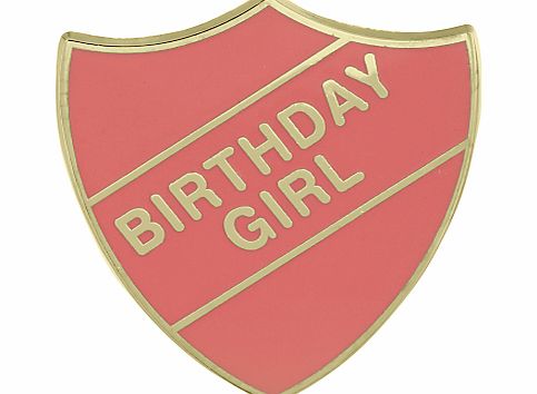 Vintage School Birthday Girl Badge