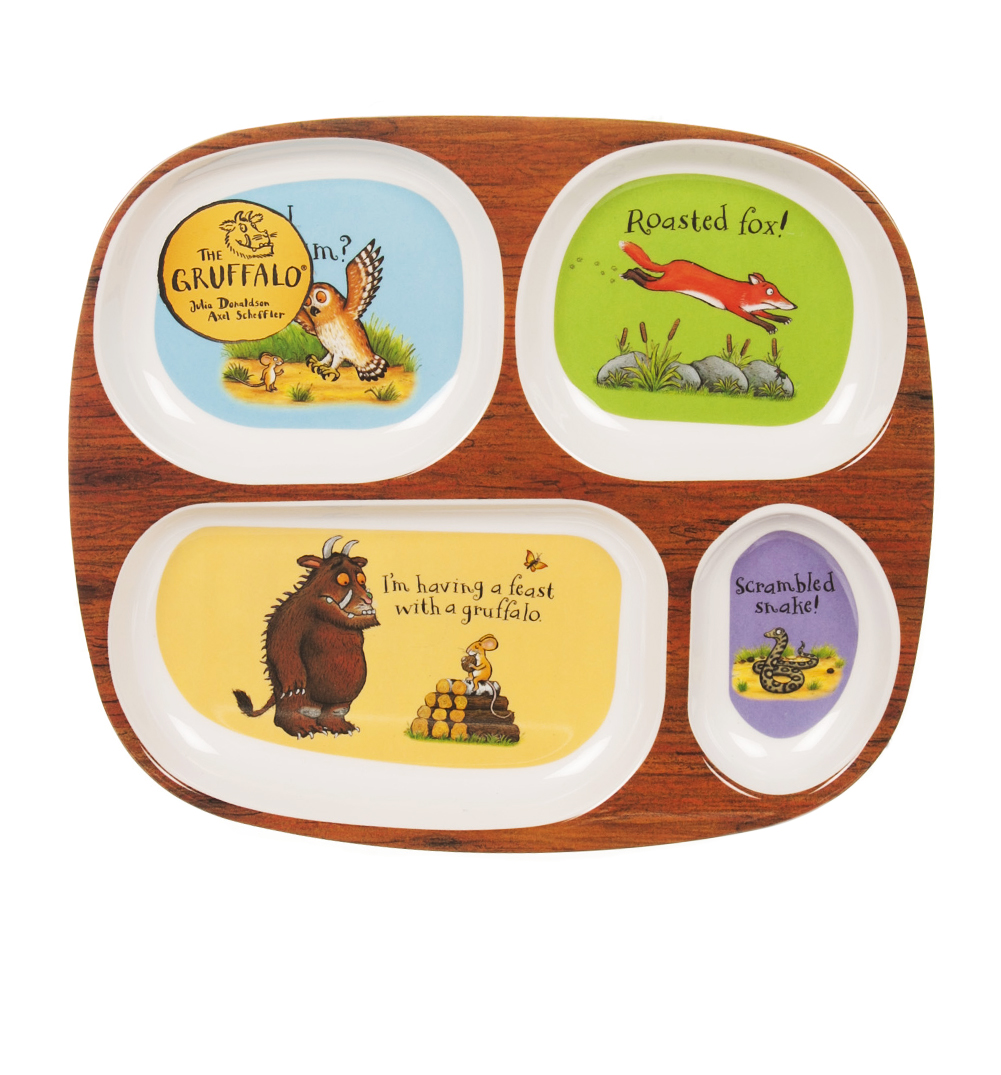 Wild and Wolf Gruffalo Melamine Divided Plate