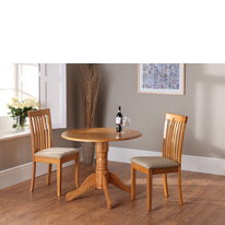 Wilkinson Furniture Beacon Drop Leaf Dining Table in Honey