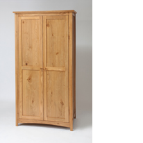 Wilkinson Furniture Benson Oak 2 Door Wardrobe