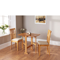 Wilkinson Furniture Ramon Solid Wood Gateleg Dining Table in Honey