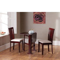 Wilkinson Furniture Ramon Solid Wood Gateleg Dining Table in Mahogany