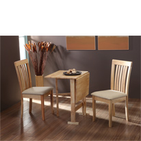 Wilkinson Furniture Ramon Solid Wood Gateleg Dining Table in Natural