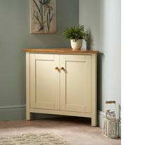 Wilkinson Furniture Wiltshire Corner Sideboard in Buttermilk