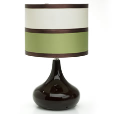 Wilkinson Plus Bretton Table Lamp with Shade Chocolate and Moss