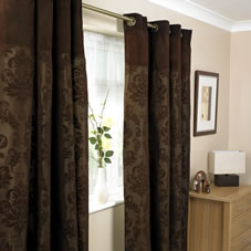Wilkinson Plus Buckingham Curtains Lined Chocolate 65inx54in