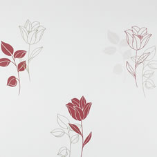 Coloroll Tribeca Wallpaper Ruby Red M0346