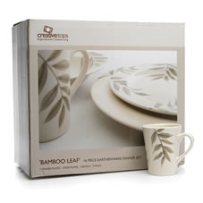 Creative Tops Bamboo Leaf Dinner Set 16pce