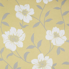 Wilkinson Plus Fresco Lucie Wallpaper Mustard/Grey 58104