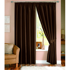 Wilkinson Plus Java Lined Curtains Chocolate 46inx54in