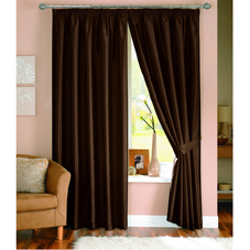 Wilkinson Plus Java Lined Curtains Chocolate 46inx72in