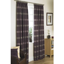 Wilkinson Plus Longton Curtains Lined Aubergine 66inx54in