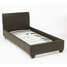 Wilkinson Plus Paris Bed Faux Leather Brown Single