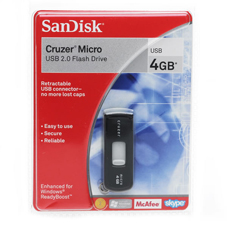 Wilkinson Plus Sandisk Memory Stick USB 2.0 Flash Drive 4GB