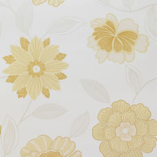 Sapphire Wallpaper Mustard M0344