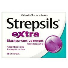 Wilkinson Plus Strepsils Extra Blackcurrant Lozenges x 16