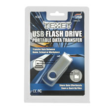 Wilkinson Plus Texet USB Flash Drive Portable Data Transfer 4GB