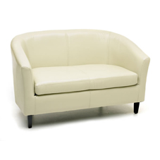 Wilkinson Plus Tiffany Double Tub Chair PU Cream