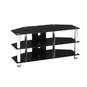 Wilkinson Plus TV Unit Tapered Glass Black