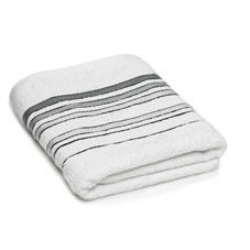 Wilkinson Plus Wilko Bath Towel Stripe Black
