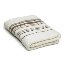 Wilkinson Plus Wilko Bath Towel Stripe Cream