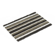 Wilkinson Plus Wilko Monaco Bathmat Stripe Brown
