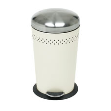 Wilko Monaco Cone Pedal Bin Cream 12l