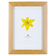 Wilkinson Plus Wilko Photo Frame Curve Maple Effect A4