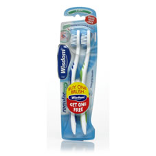 Wilkinson Plus Wisdom Regular Fresh Firm Toothbrush Buy One Get