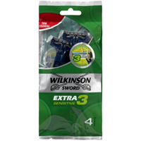 Wilkinson Sword Extra 3 Disposable Razors x 4