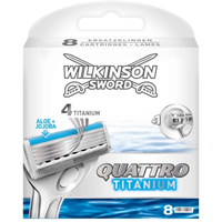 Wilkinson Sword QUATTRO TITANIUM BLADES X 8